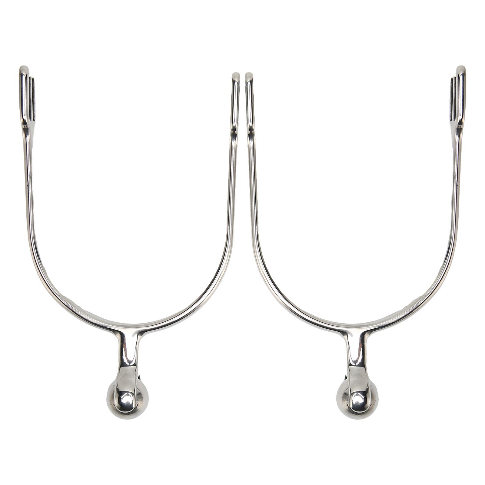 Automobile And Motorcycle Supplies 2Pcs Women Horse Spurs Stainless Steel Western Spurs with Roller Ball for Equestrian Boots