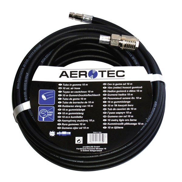 Aerotec 2005741 Air Hose 10m 20 Bar Durable High Pressure Flexibility
