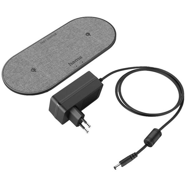 Hama 201682 Wireless Charger Black 2000mA Outputs Inductive Charging