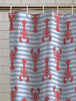  Lobster 180X180Cm Shower Curtain Red