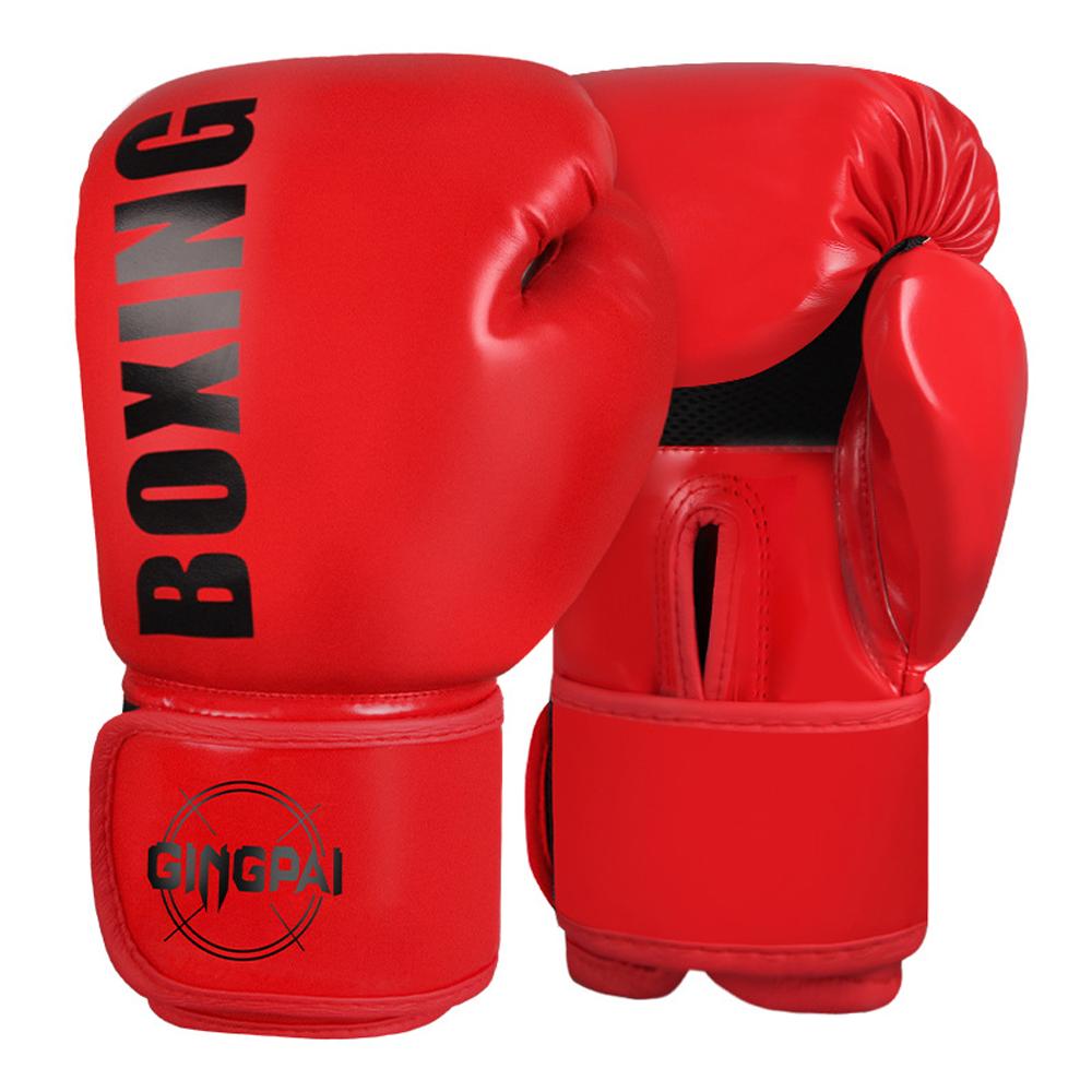 TOMTOP JMS Kickboxing Training Gloves PU Boxing Gloves Punching Bag Gloves for Adults Kids 6oz
