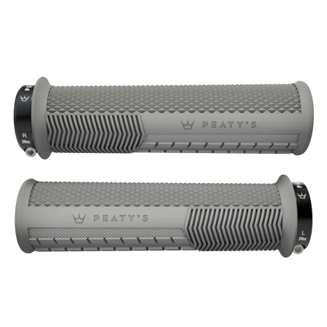 Peaty's Monarch Knurl Grips - Slate / Thin