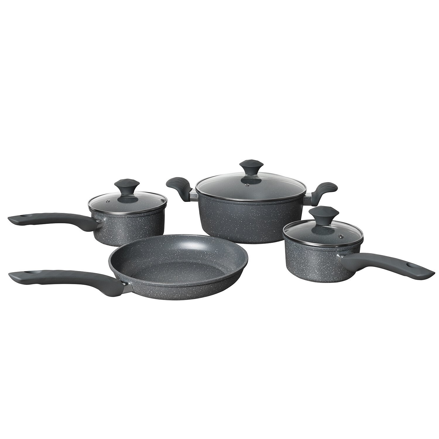 7 Piece Cookware Set - Grey