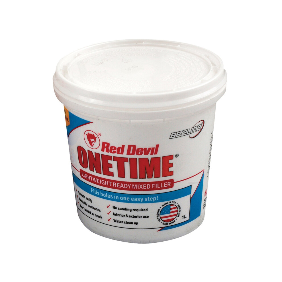 Stanley Red Devil Onetime Filler 1 Litre Stahbfoln10