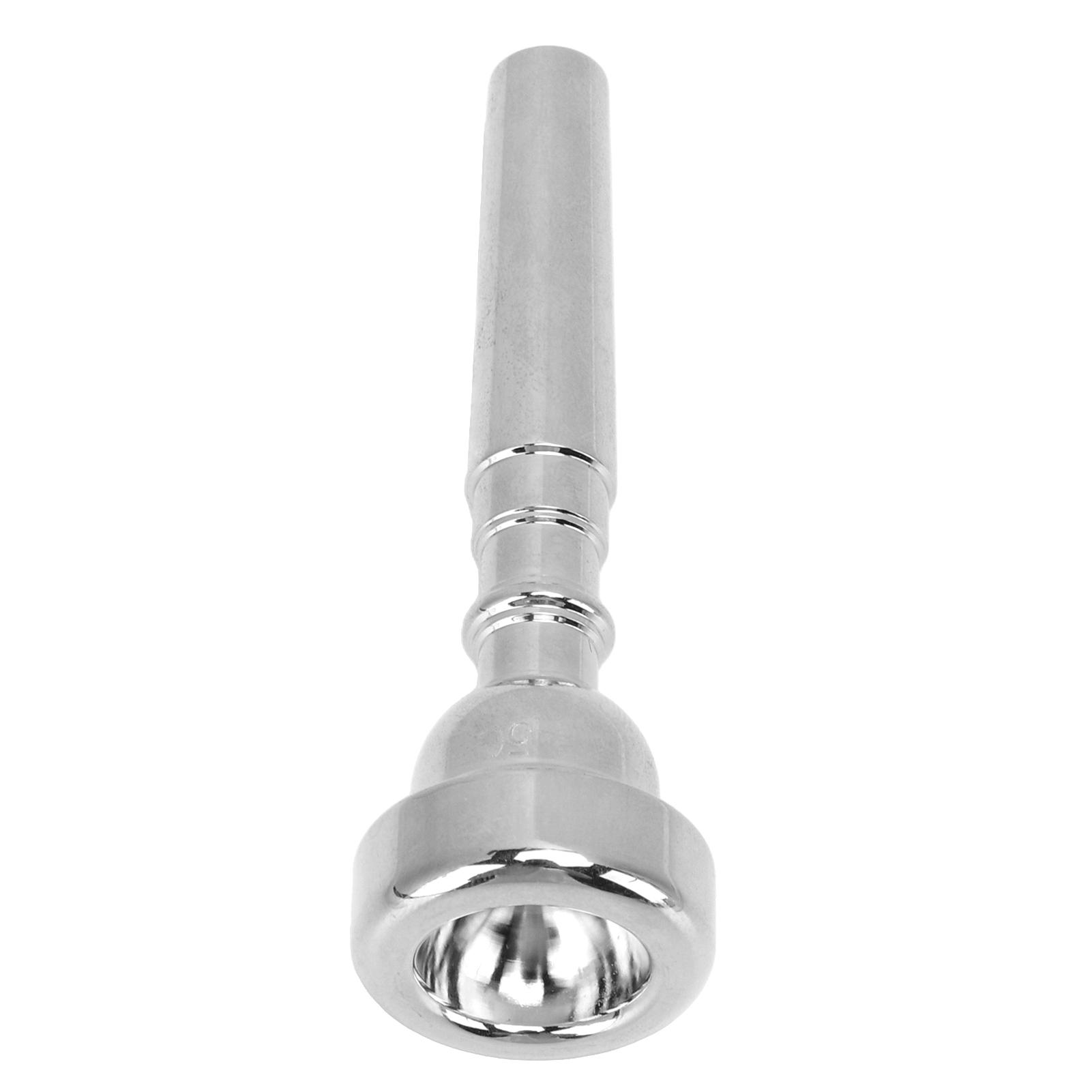 COSYHOME Trumpet Mouthpiece Professional Replacement for Beginners 5C Musical Instrument Accessories Silver silver