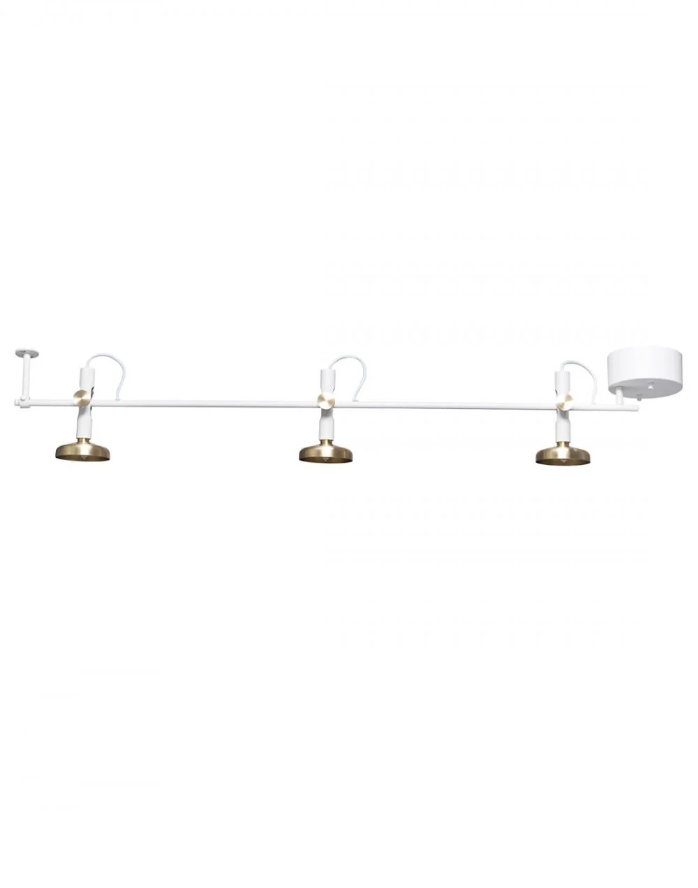 Pholc Blend ceiling light - Matt white / brass Flush Ceiling Lights & Spotlights Ceiling Spotlights