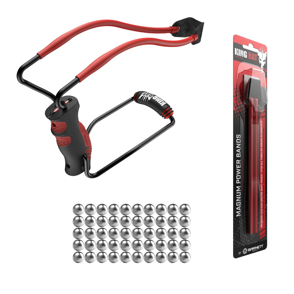 Barnett Genuine Black Widow Catapult Starter Pack - Slingshot, Ammo And Elastic