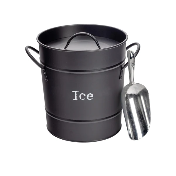 Harbour Housewares Industrial Ice Bucket with Scoop black