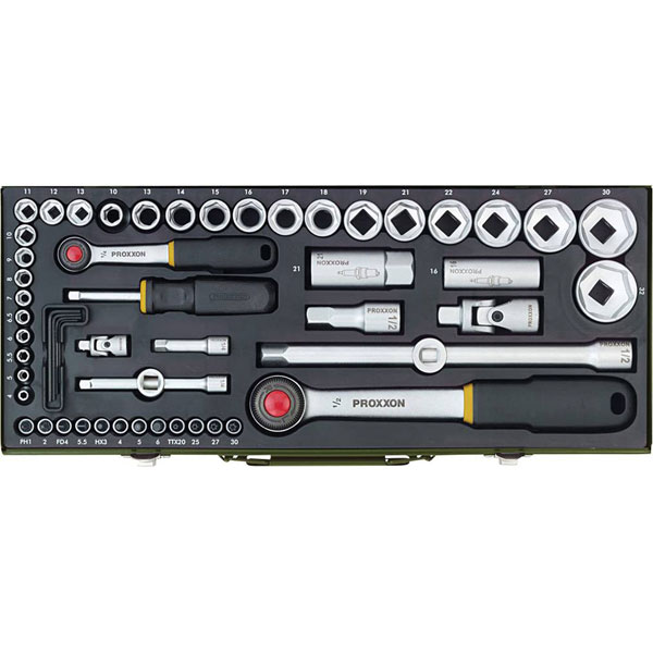 Proxxon 65 Piece Super Compact Socket Set (3/8")