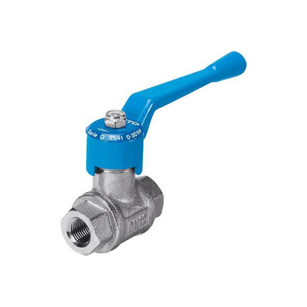 Festo Brass 2 Way, Ball Valve, G 6.35mm, 10mm, -0.95 → 30bar Operating Pressure