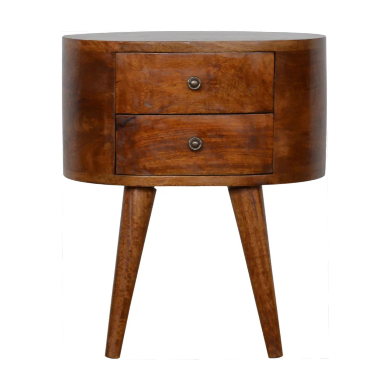 That Home Shop Chestnut Rounded Bedside Tables