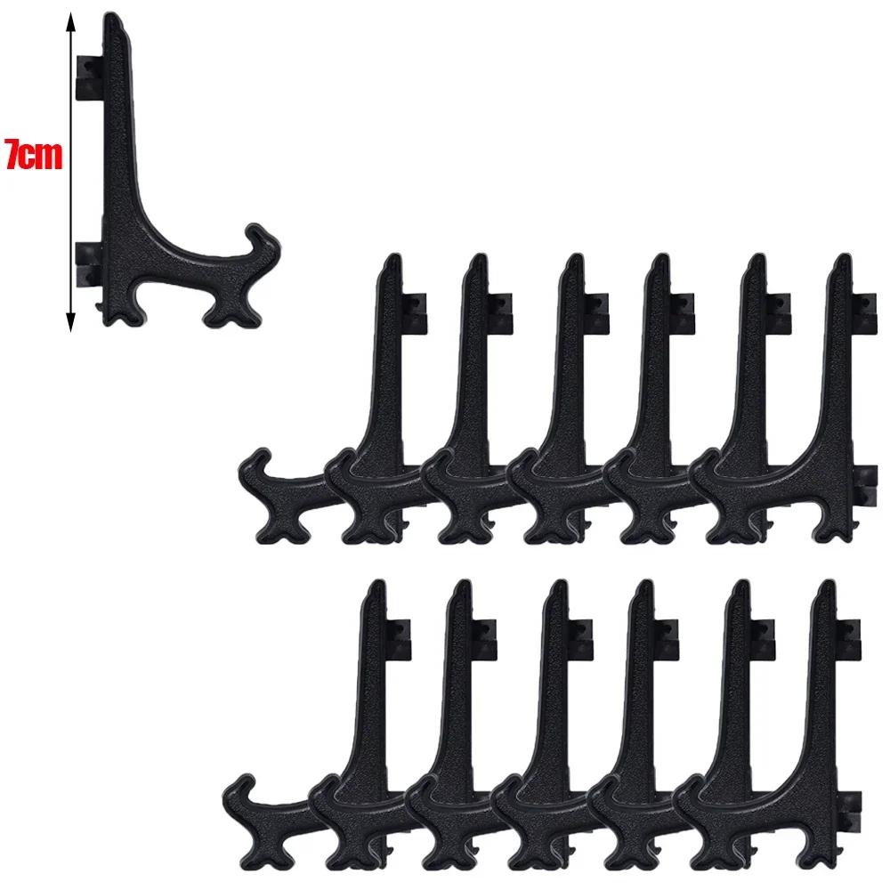 Bestbags Clear Plastic Acrylic Easels Table Top Plate Holder Dish Bowl Racks Pos Picture Frame Folding Stand Storage Home Decor Holder 1PC