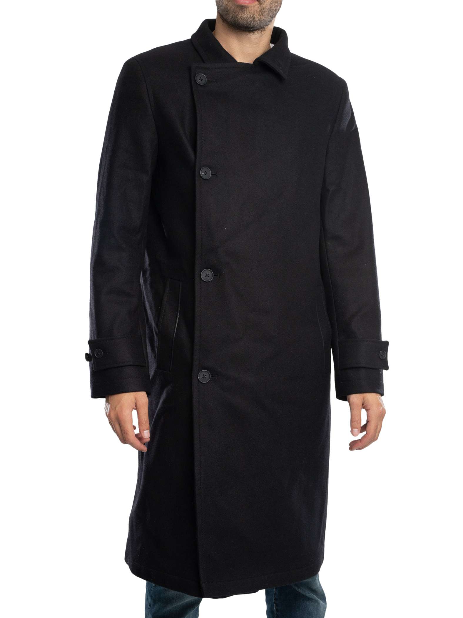 Ted Baker Radford Wool Wrap Funnel Coat