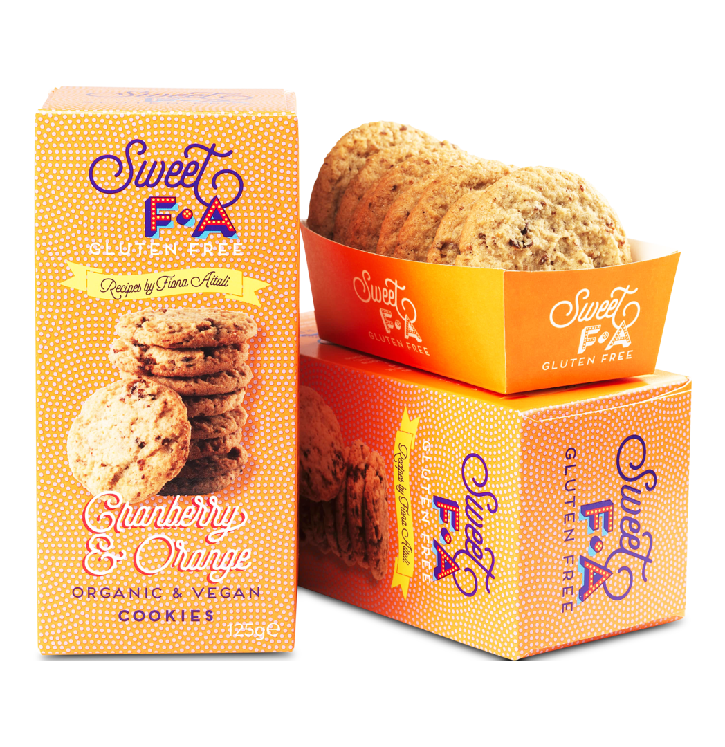 Sweet FA Cranberry & Orange Gluten Free Biscuits 125g