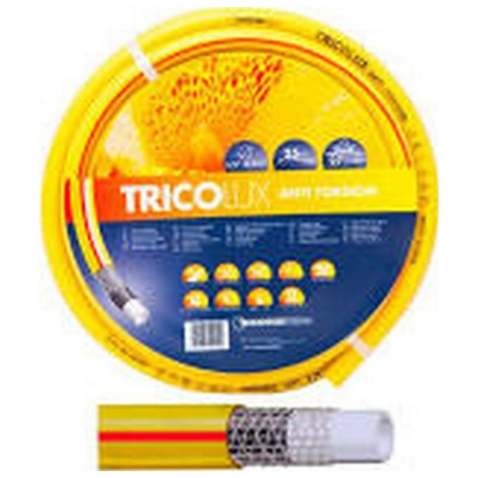 DUAB TRICOLUX Tubo per innaffiare 5 strati magliato antitorsione irrigazione giardino 3/4" 3/4" -25mt.-