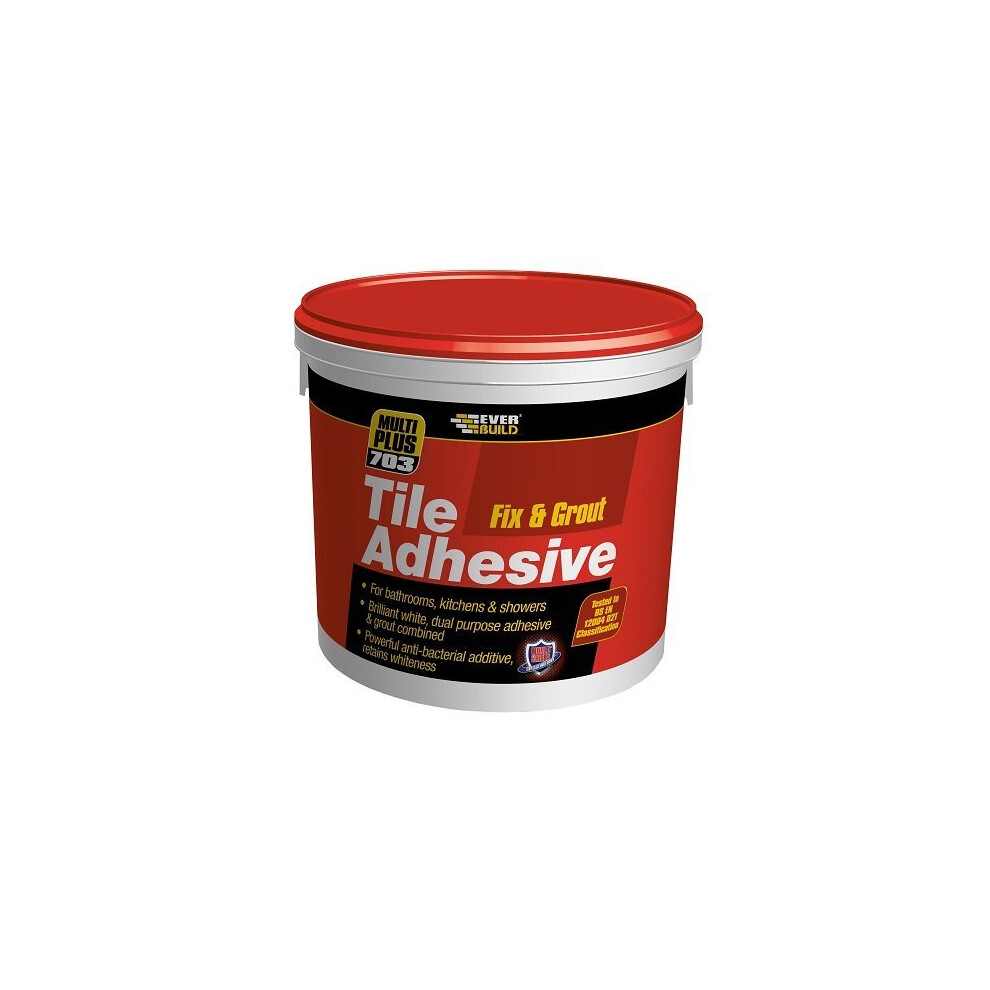 Everbuild 703 Fix & Grout Tile Adhesive 3.75kg Evbfix02