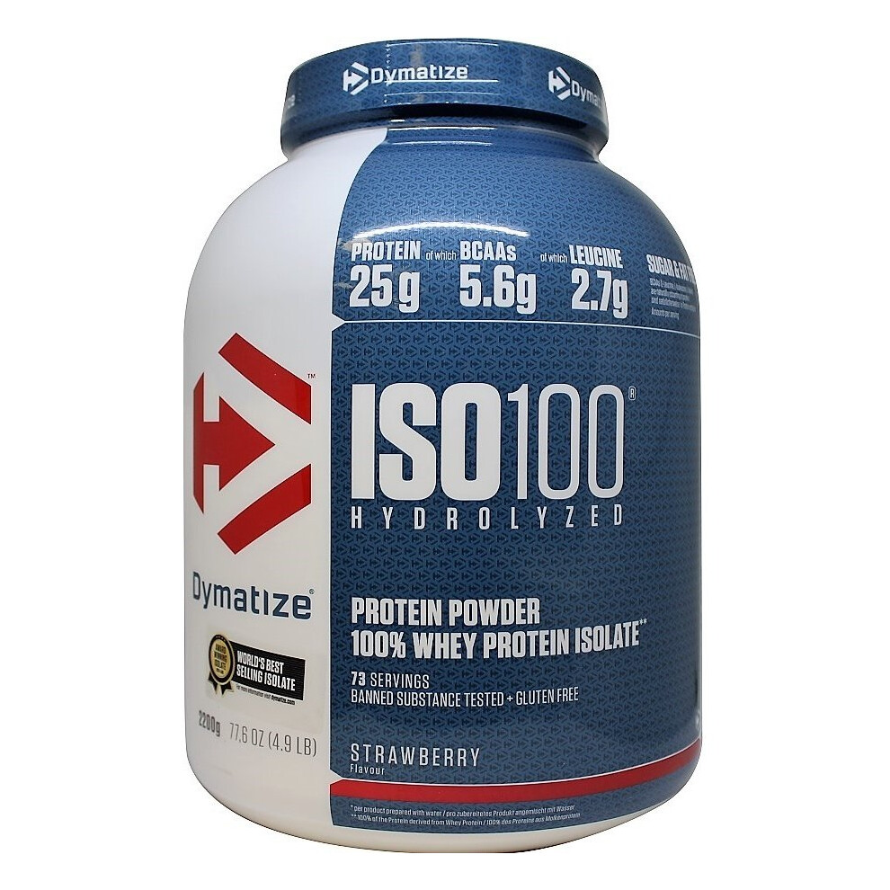 Dymatize ISO-100 Hydrolysed - Dymatize - Whey Protein - Cookies & Cream - 2.2 Kg (73 Doses)