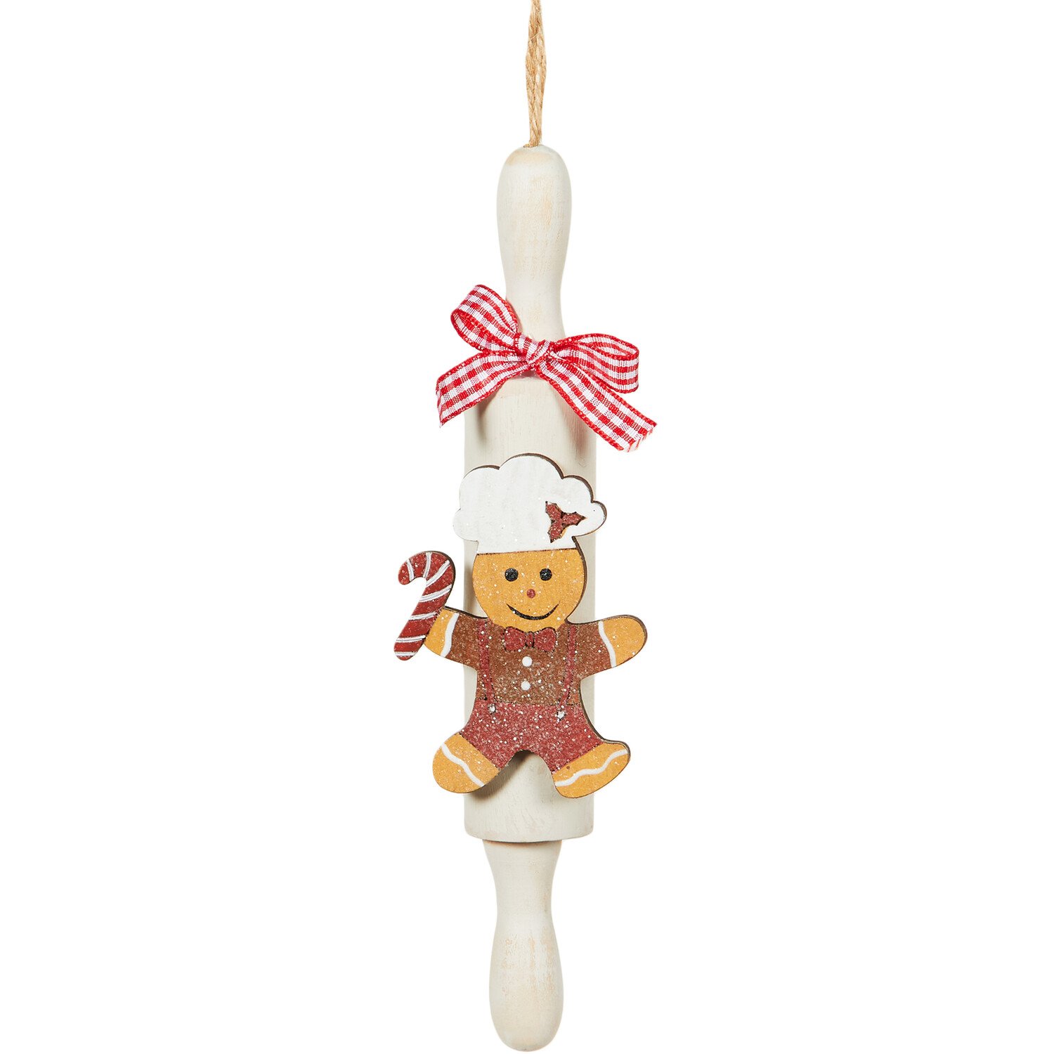 Rolling Pin Gingerbread Decoration