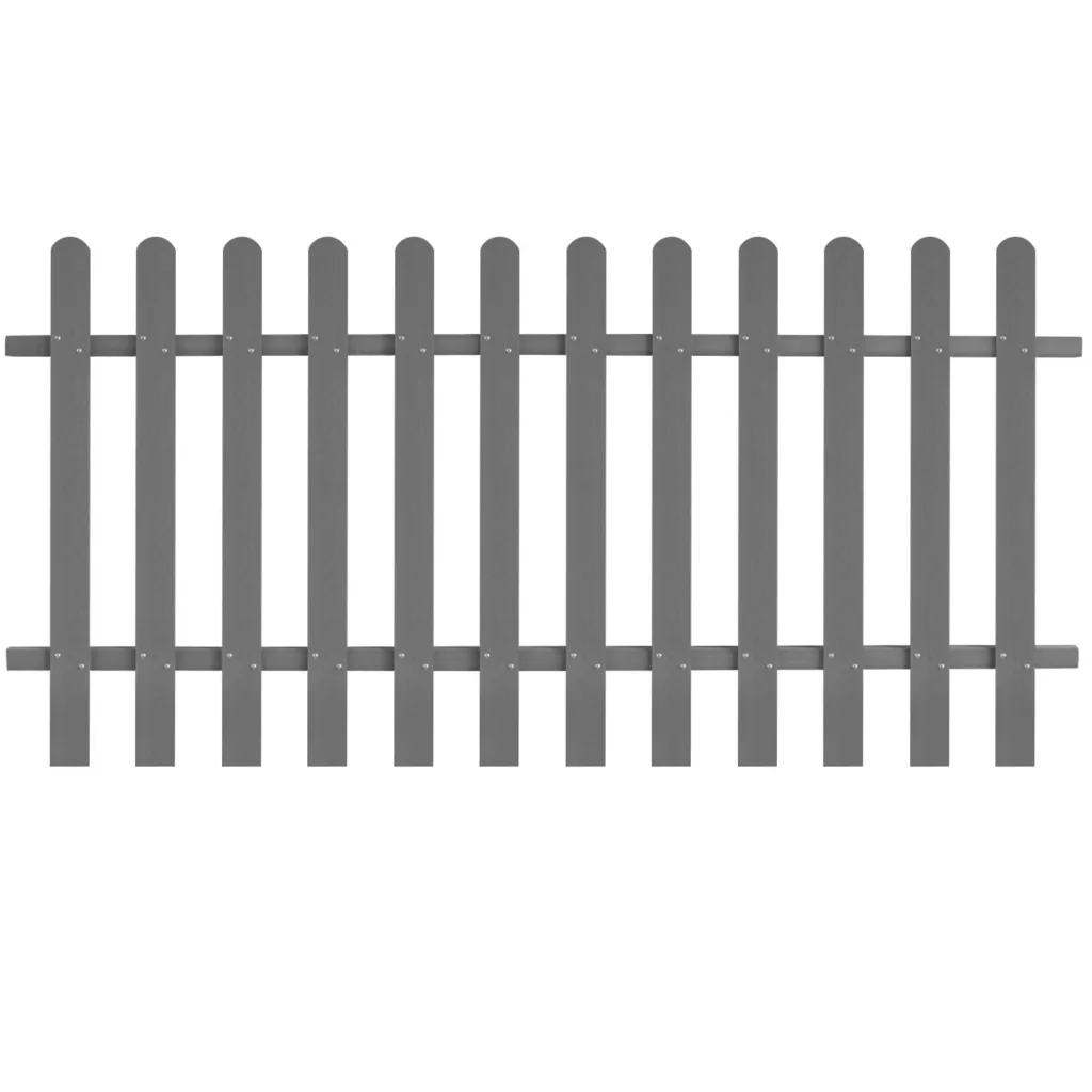 VidaXL Picket Fence WPC 200x100 cm