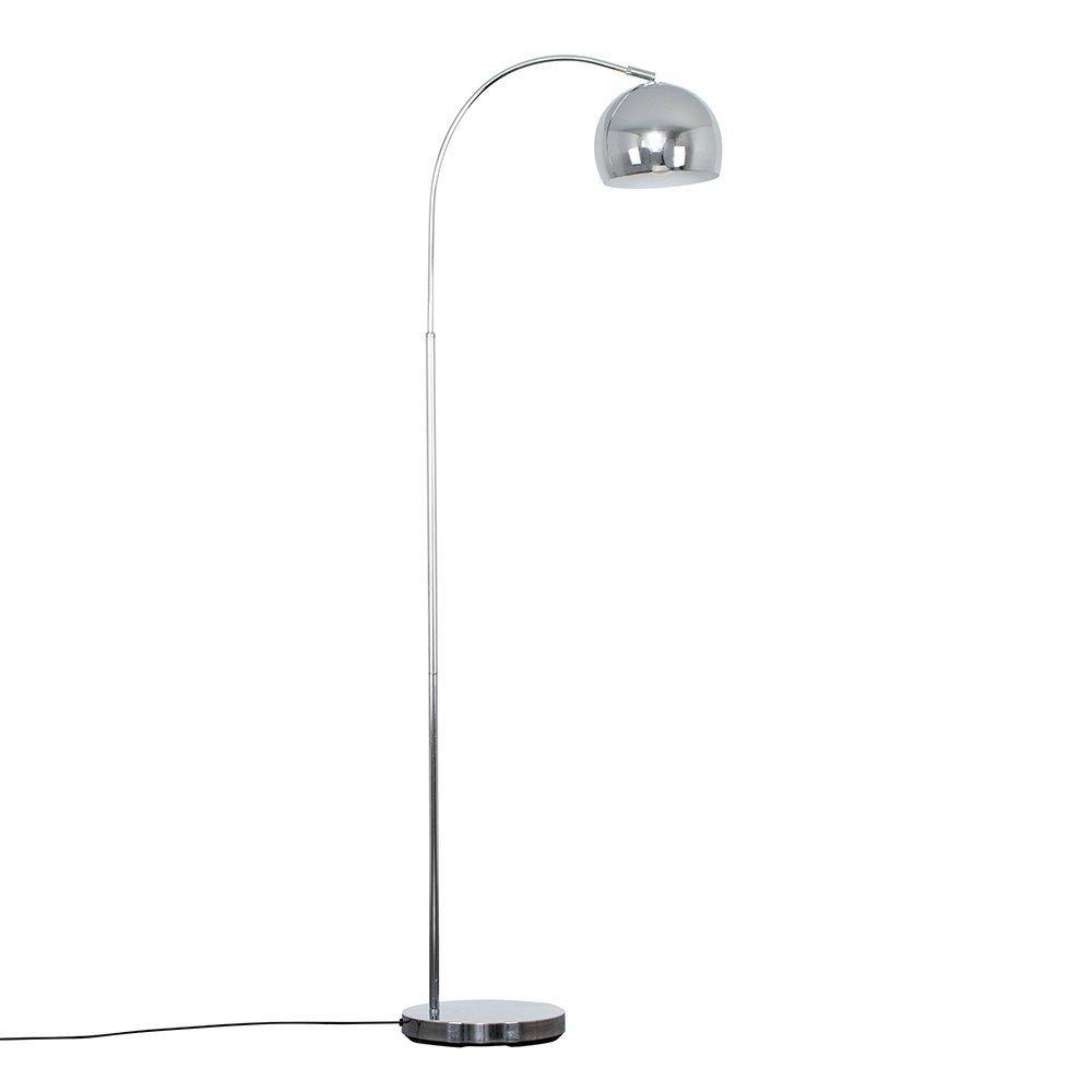 Value Lights Curva Floor Lamp in Chrome with Chrome Shade