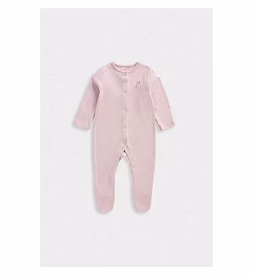 Mothercare Wild Flower Baby Sleepsuits - 3 Pack Up to 10 lbs