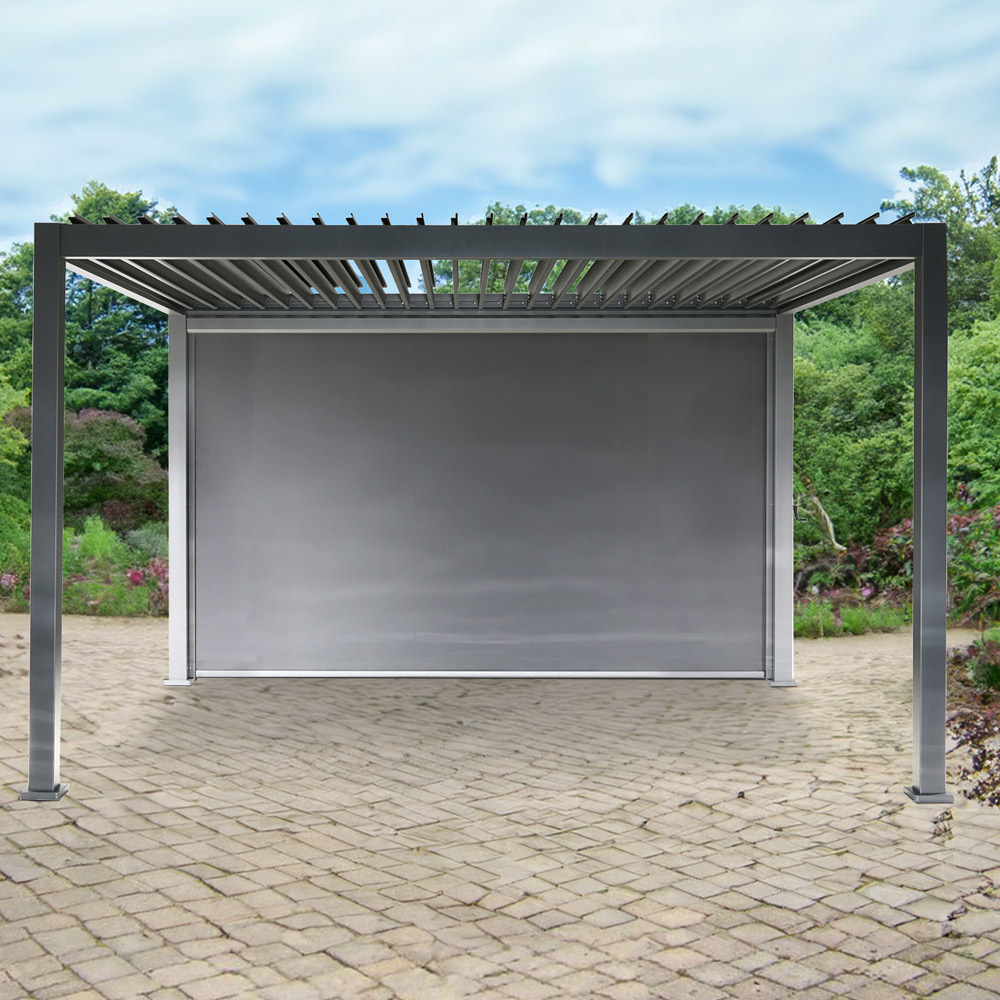 Malay Deluxe Ibiza Aluminium Pergola Manual Blind - 3m