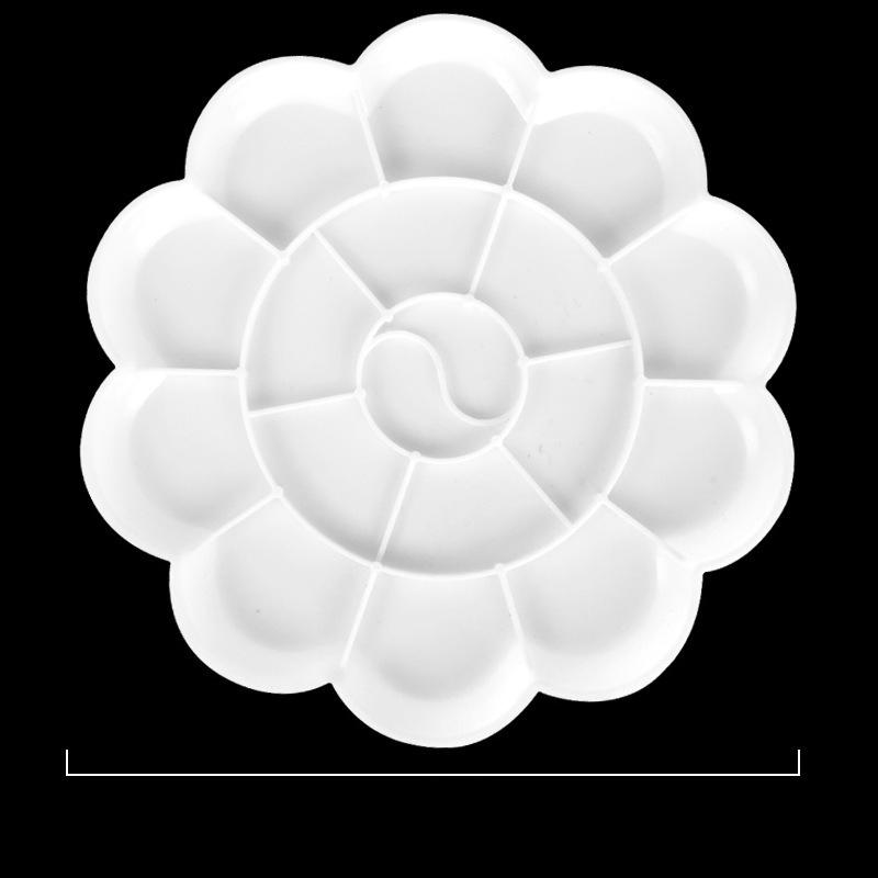 The Red Sun Plum Blossom Palette, Gouache Oil Painting Acrylic Pigment Palette, Painting Special Palette Pigment Tray