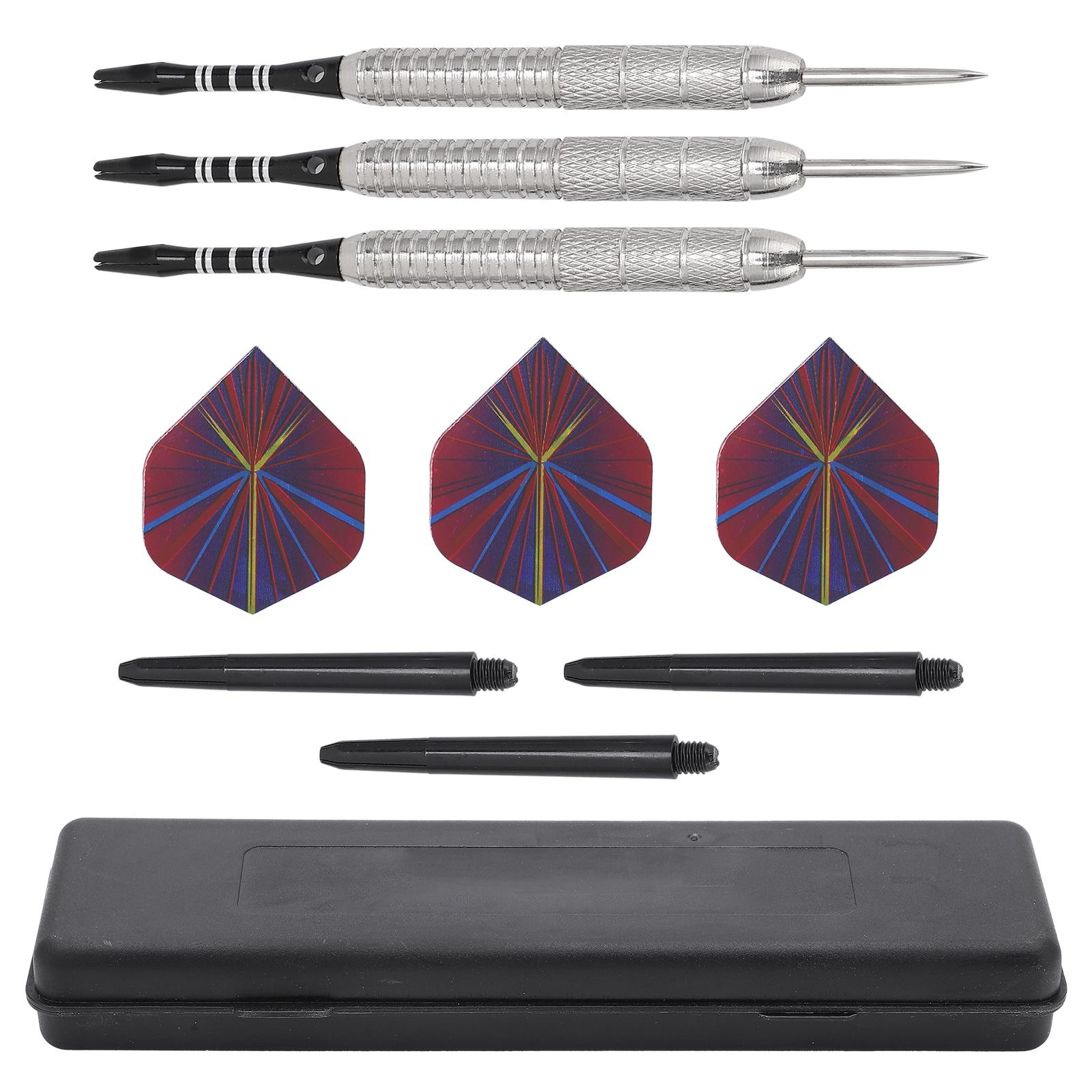 Wosawe Outdoor Sports 3pcs Safety Steel Needle Darts Set Durable Safty Dart Set Throwing Game Equipments