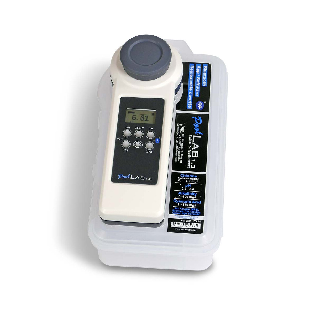 Pool Improve Handheld Photometer POL01 Black and White