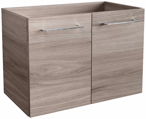 Fackelmann Lima 59Cm Wall Mounted Single Bathroom Vanity Base Only brown,gray