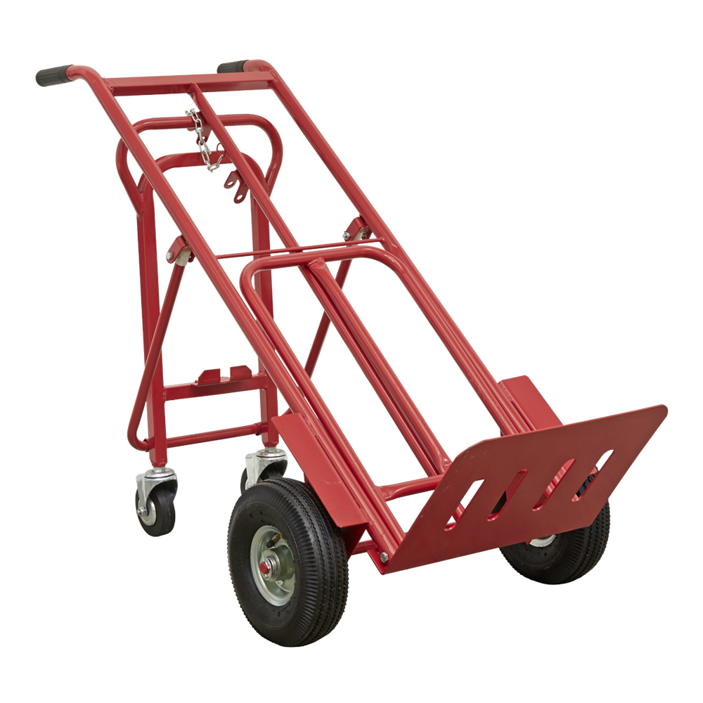 Sealey CST989 Sack Truck 3-in-1 with Pneumatic Tyres 250kg Capacity