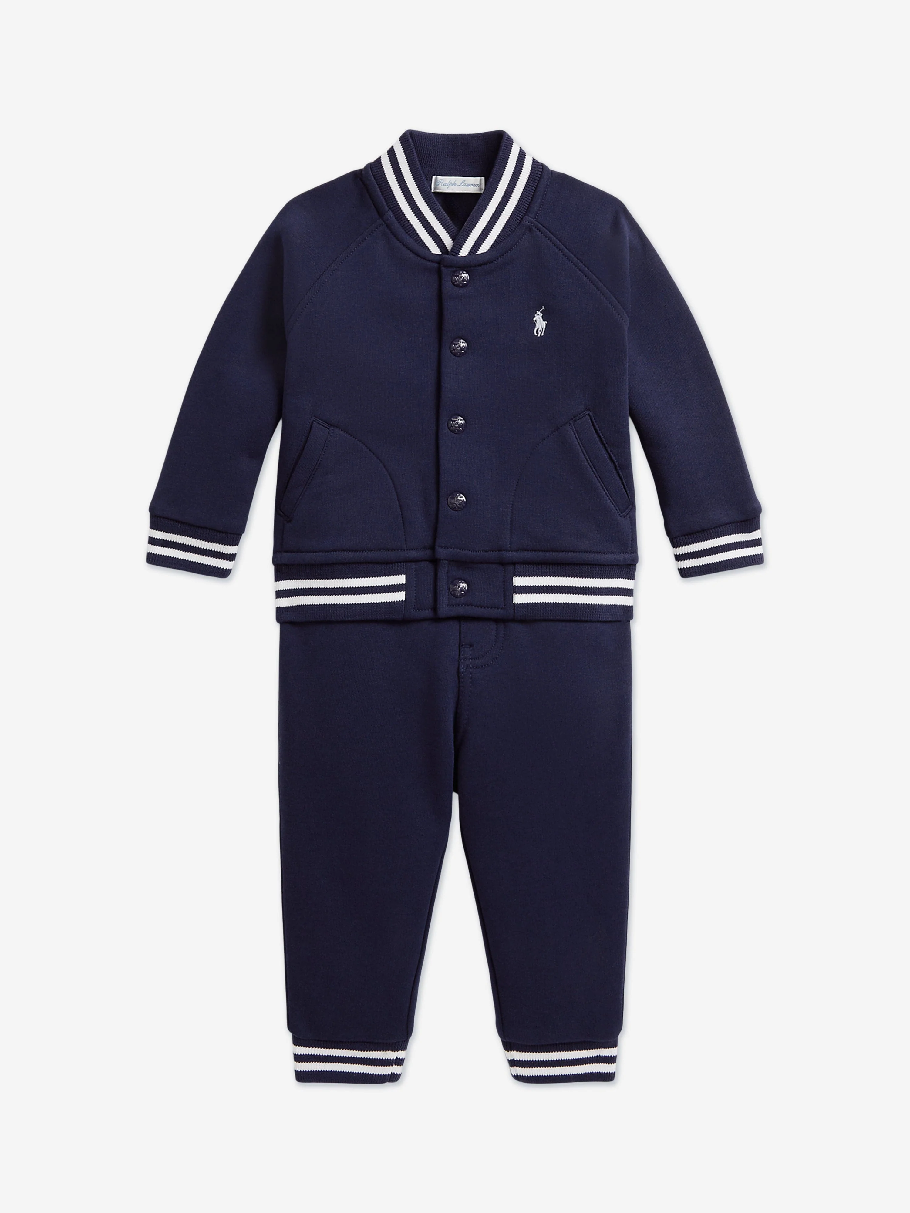 Ralph Lauren Baby Boys Logo Tracksuit in Navy