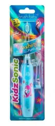 Brush-Baby Flamingo KidzSonic Electric Toothbrush Gift Set