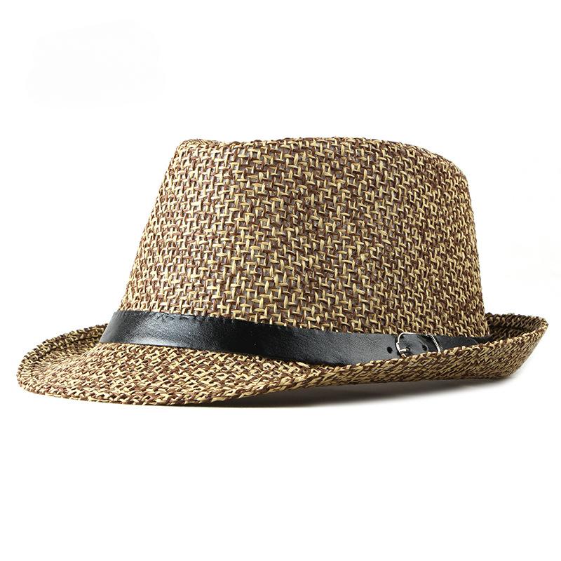 Hatsy Spring and Summer Hats British Fashion Breathable Jazz Hats Men Net Hats Travel Beach Sun Visor Women. khaki