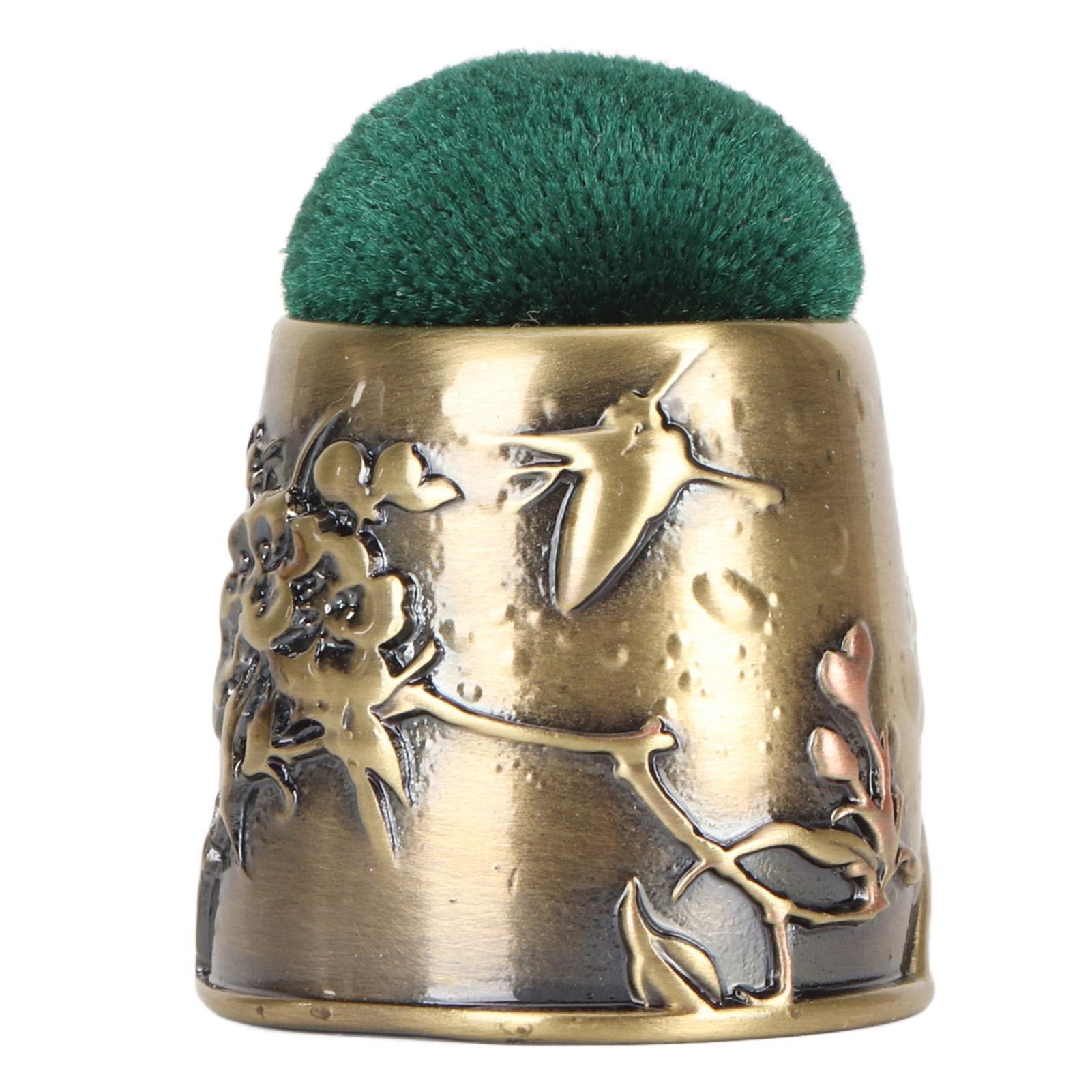 GoolRC Sewing Pin Cushion Alloy Embossed Base Portable Needle Pin Cushion DIY Sewing Tools for Sewing