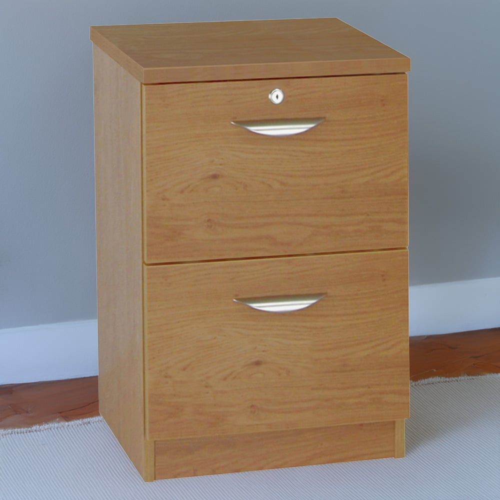 R White Cabinets Brown 2 Drawer Filing Cabinet