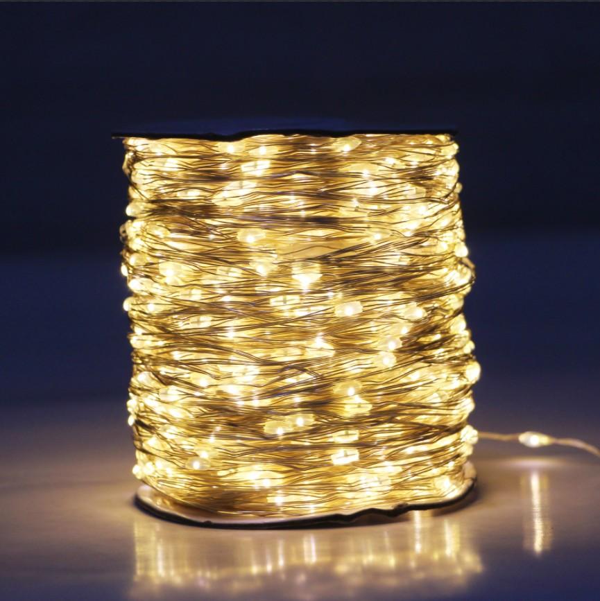 Kongdii (warm white, 100M 1000Led) 30/100/200m Led Copper Wire String Lights Street Fairy Lights Garland Led Remote Outdoor Christmas Tree Garden Wedding Part