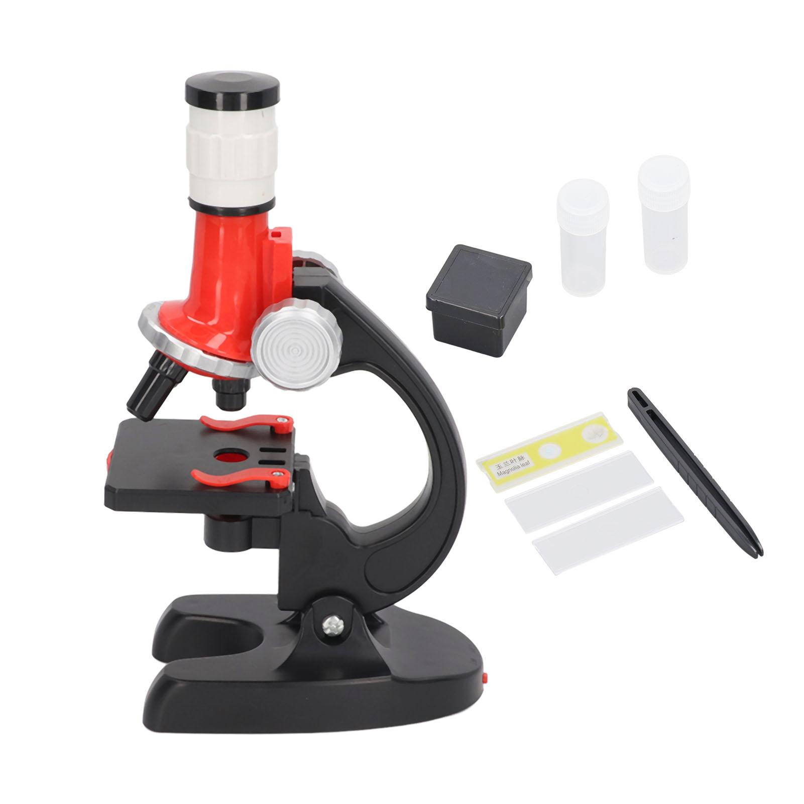 Neoglint Kids Microscope Kit 1200x Clear Image Adjustable Angle Lens Educational Children Microscope Toy