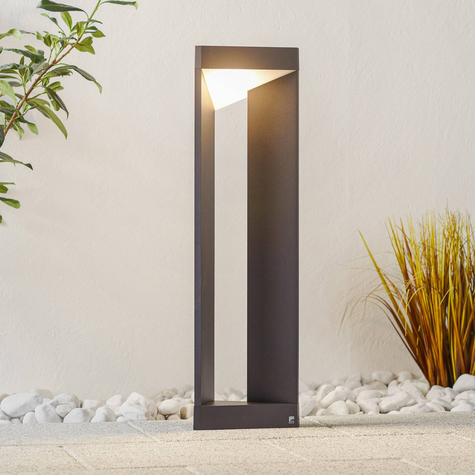 Eglo Nembro IP54 LED Post Bollard Light in Black