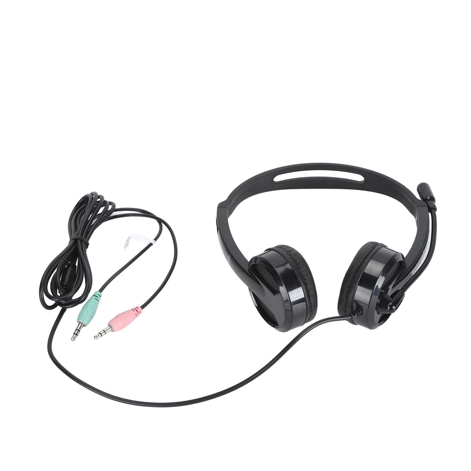 DIYelecs Microphone Headphones 120 Degree Rotatable Microphone Wired Headsets HiFi Speaker Laptop Headphones