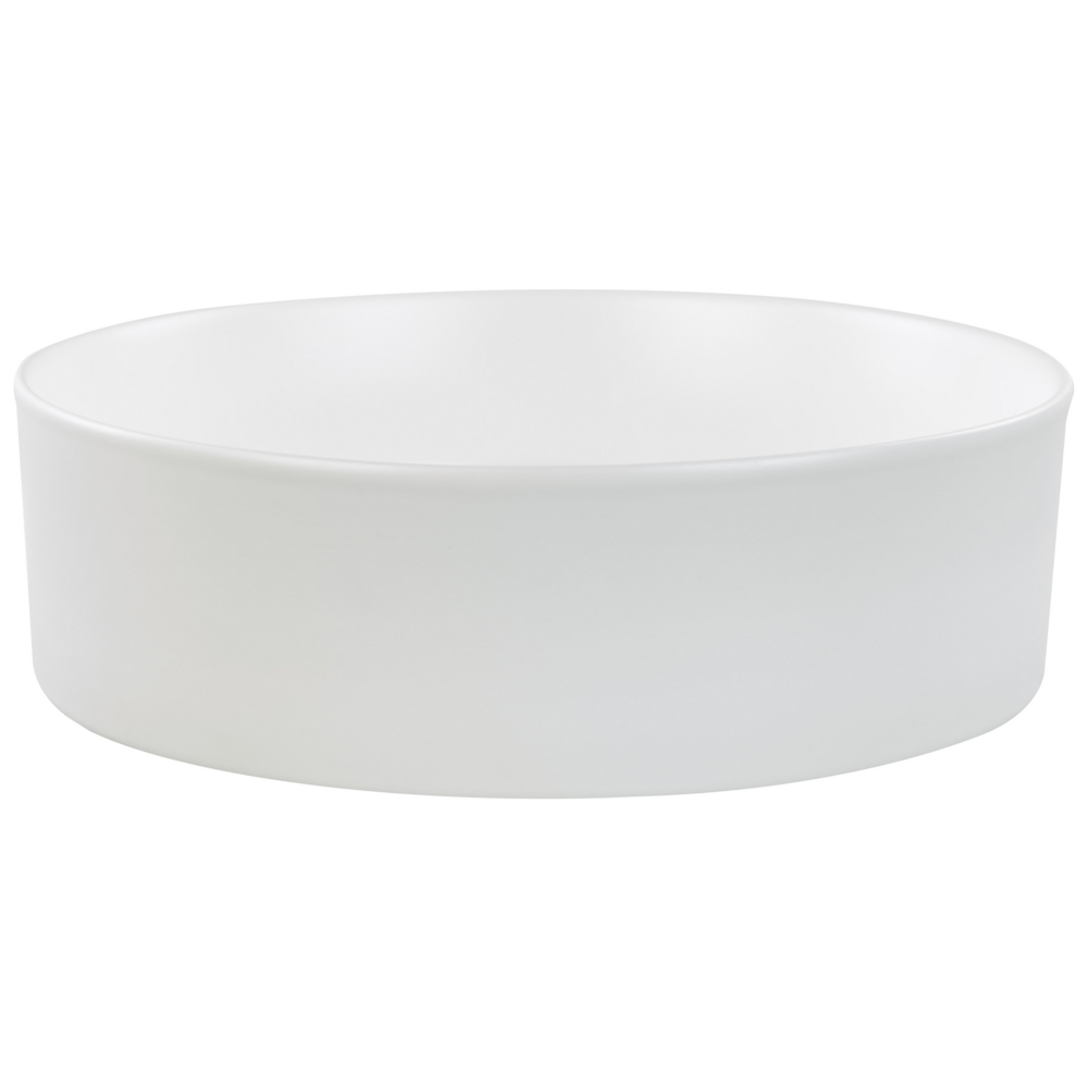 Beliani Ceramic Countertop Basin 400 mm Off-White Tebar