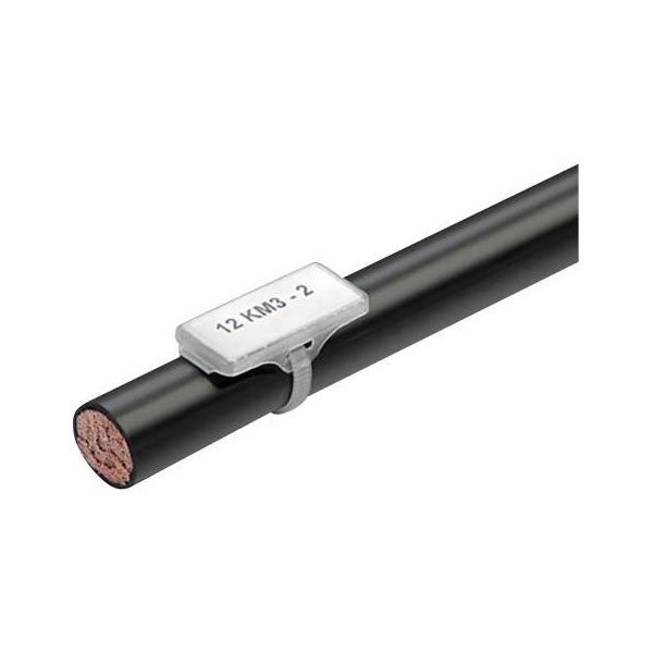 Weidmuller Weidmüller 1610700000-50 WKM Badge Cable tie 18x43mm 50pcs Halogen...