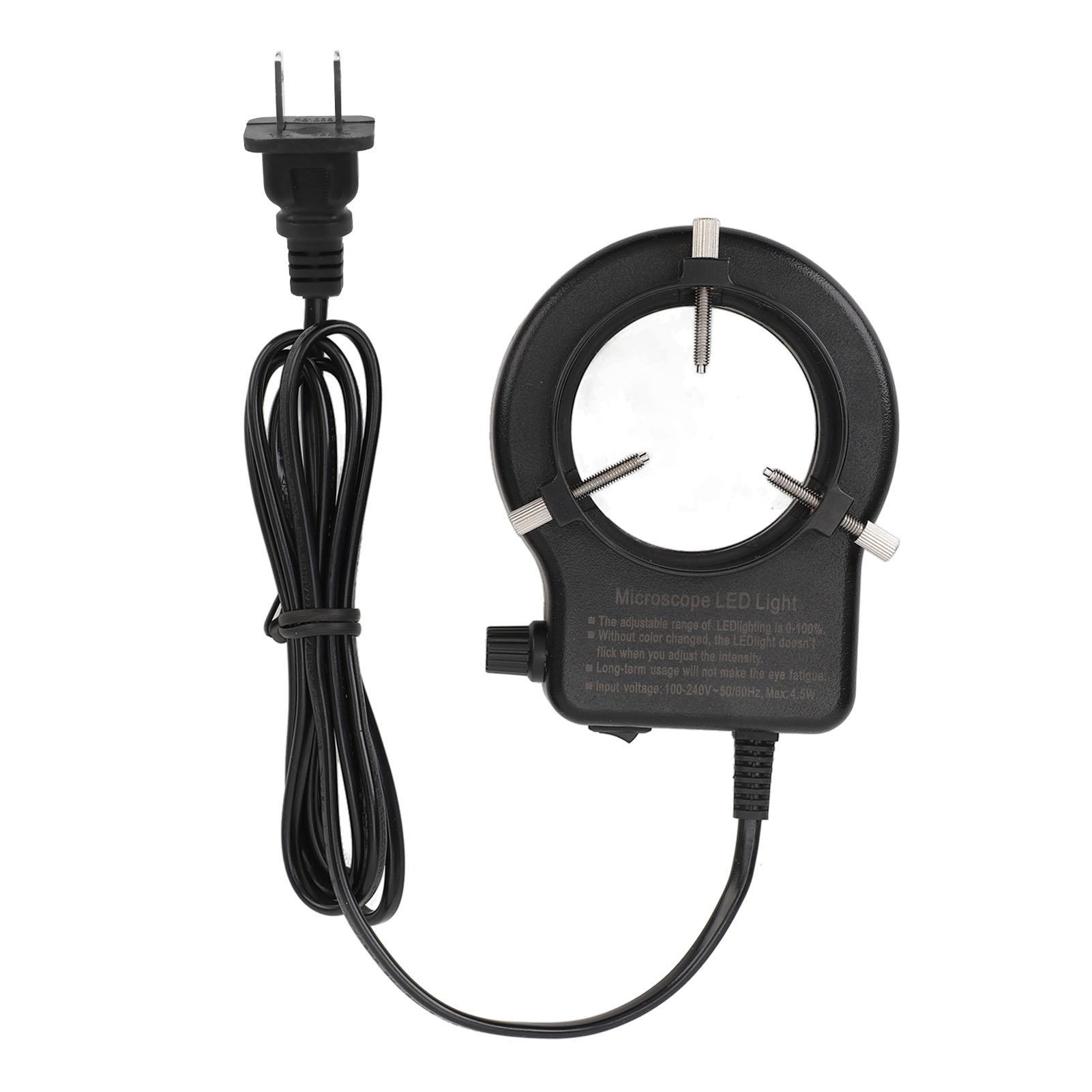 KKmoon Microscope LED Light Source Professional Adjustable Brightness LED Microscope Lamp Source for