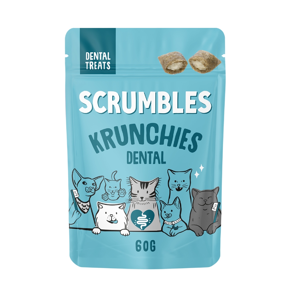 Scrumbles Krunchies Dental Cat Treats