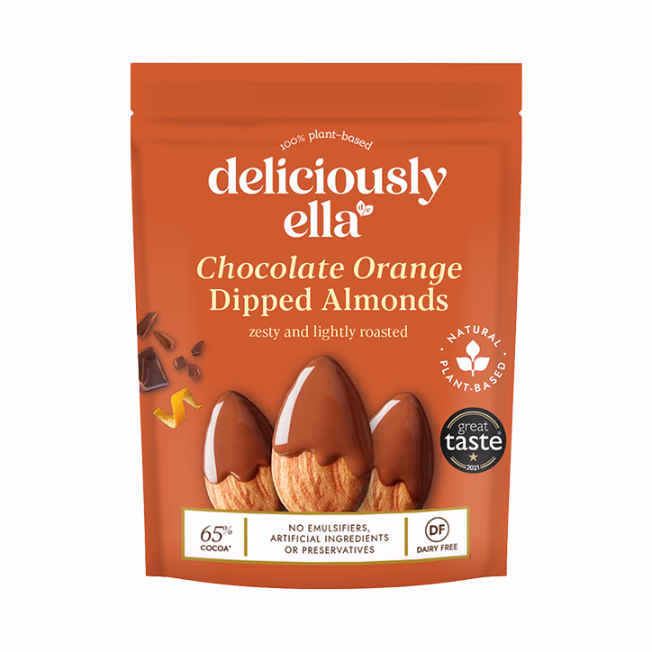 Jarrold Deli Other Brands DELICIOUSLY ELLA CHOCOLATE ORANGE DIPPED ALMONDS 90G