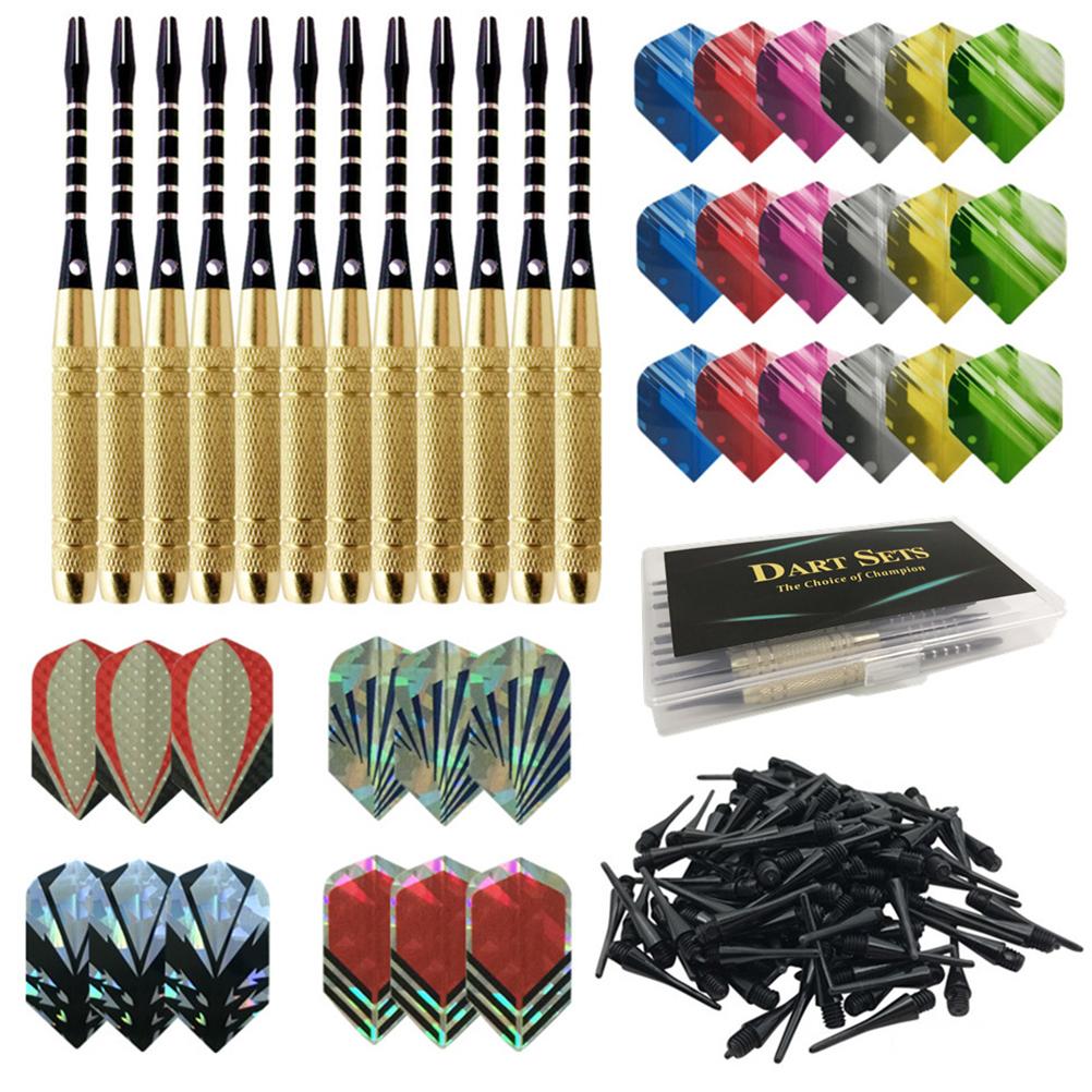 Neoglint Professional Soft Tip Darts Set with 12 Dart Barrels 30 Dart and 100 Soft Dart Heads Gift for Dart
