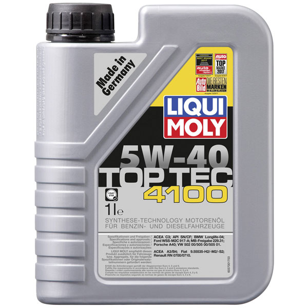 Liqui Moly TOP TEC 4100 5W-40 5 Litre Canister