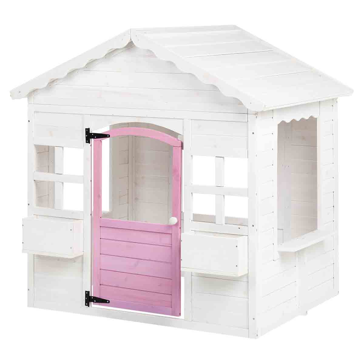 Beliani Modern Garden Playhouse Nikaia White