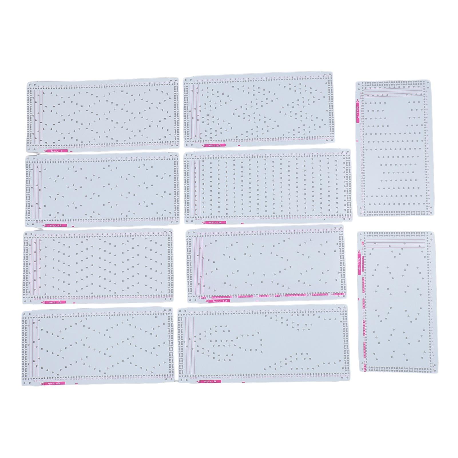 GoolRC 10pcs Knitting Machine Punch Card for Silver Reed Knitting Machine Multifunctional Professional