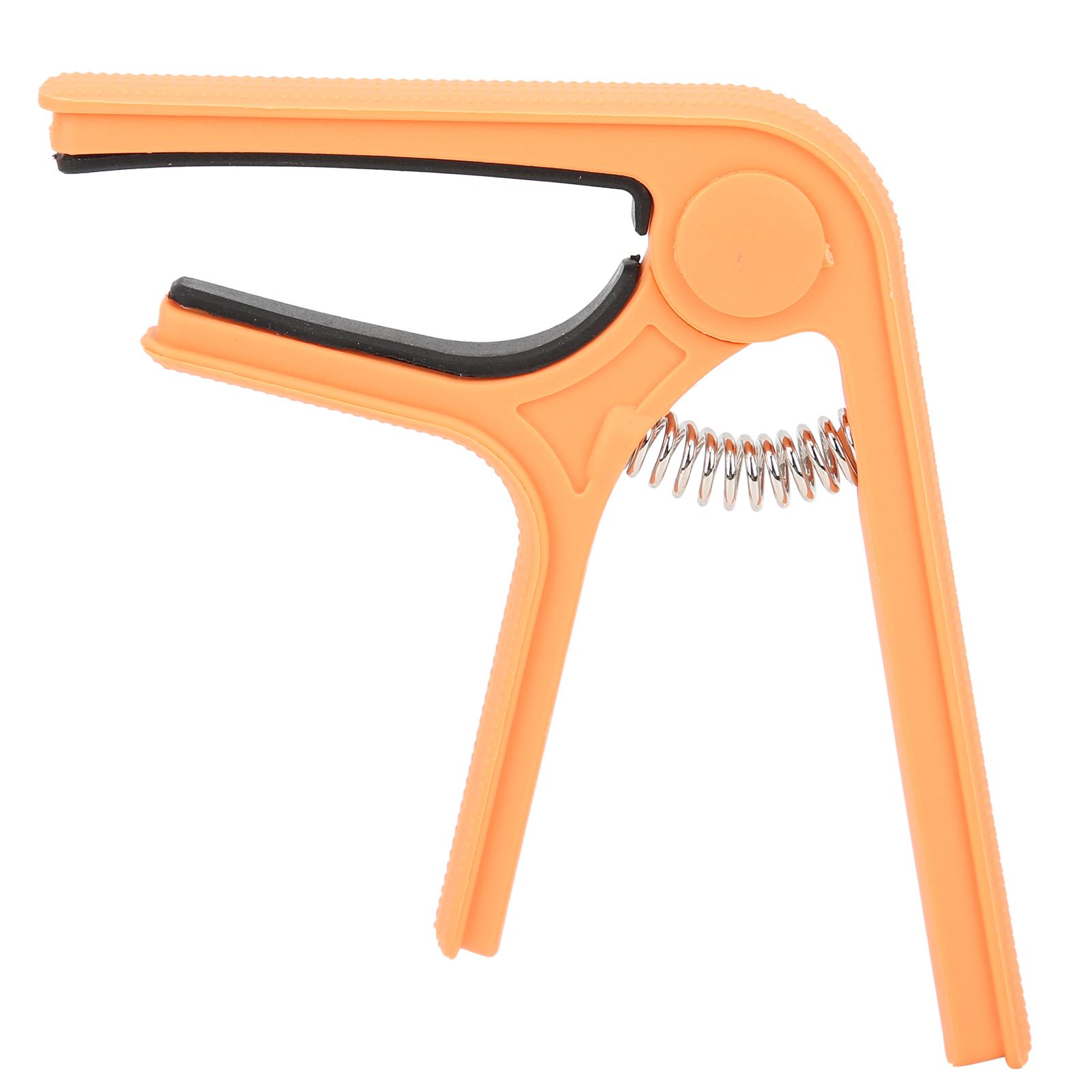COSYHOME Guitar Capo Portable Clipon Spring Capo Stringed Instrument Playing Tuning Accessories(Orange )